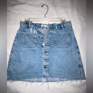 Trendy button up skirt